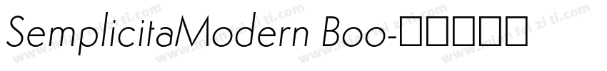 SemplicitaModern Boo字体转换